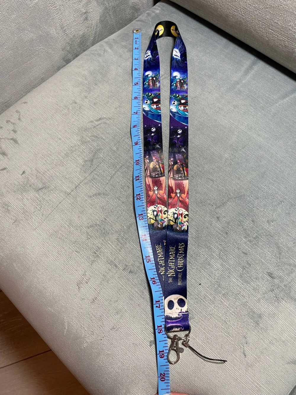 The Nightmare Before Christmas Jack Skellington Lanyard - Blue/Purple NWOT